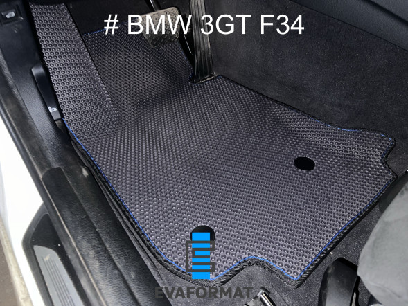 ЕВА коврики для BMW 3 GT F34 (2011-2020) комплект в салон, 5 шт