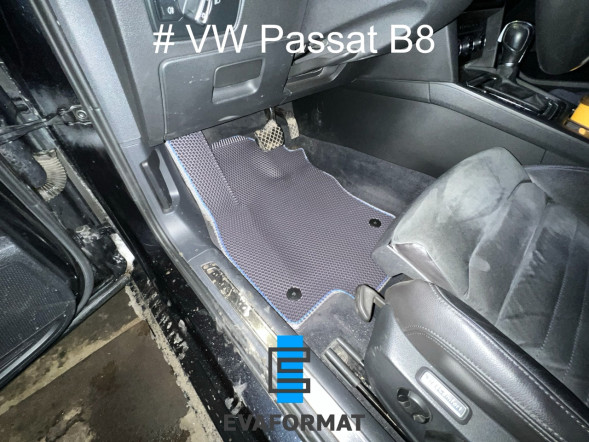 Ева коврики для ​Volkswagen Passat B8 (2014-2025), комплект в салон 5 шт