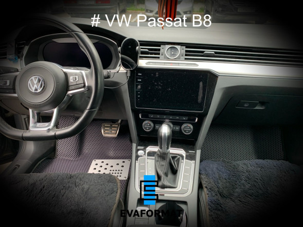 Ева коврики для ​Volkswagen Passat B8 (2014-2025), комплект в салон 5 шт