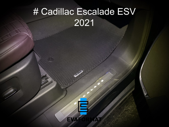  EVA коврик для CADILLAC ESCALADE ESV 5 2020-2022 (7 мест, капитанские кресла) Еvaformat водительский, 1 шт 