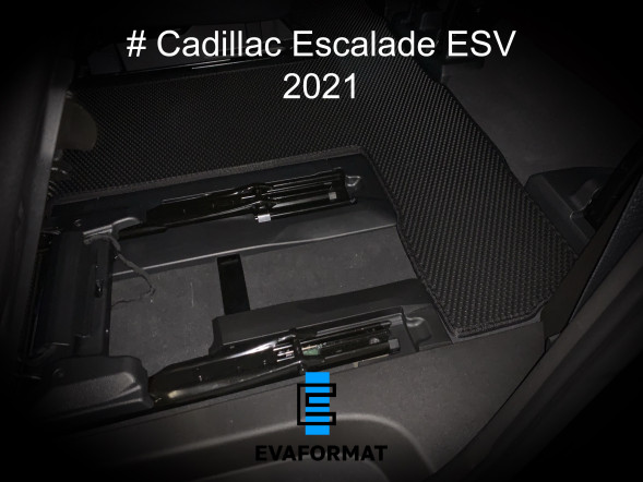  EVA коврик для CADILLAC ESCALADE ESV 5 2020-2022 (7 мест, капитанские кресла) Еvaformat водительский, 1 шт 