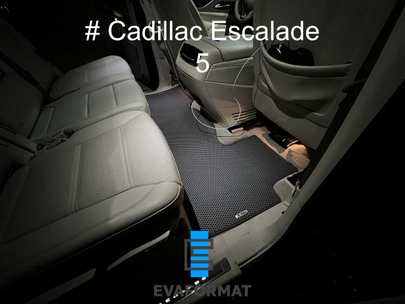 ЕВА коврики для CADILLAC ESCALADE ESV 5 2020-2022 (7 мест, диван) комплект в салон 