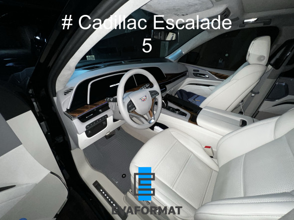 ЕВА коврики для CADILLAC ESCALADE ESV 5 2020-2022 (7 мест, диван) комплект в салон 