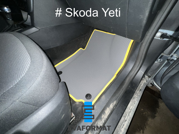 EVA коврики для SKODA YETI (2009-2018) передние, 2 шт 