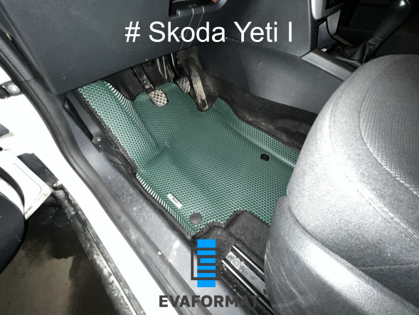 ЕВА коврики для SKODA YETI (2009-2018) комплект в салон, 5 шт 