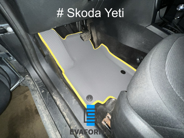 ЕВА коврики для SKODA YETI (2009-2018) комплект в салон, 5 шт 