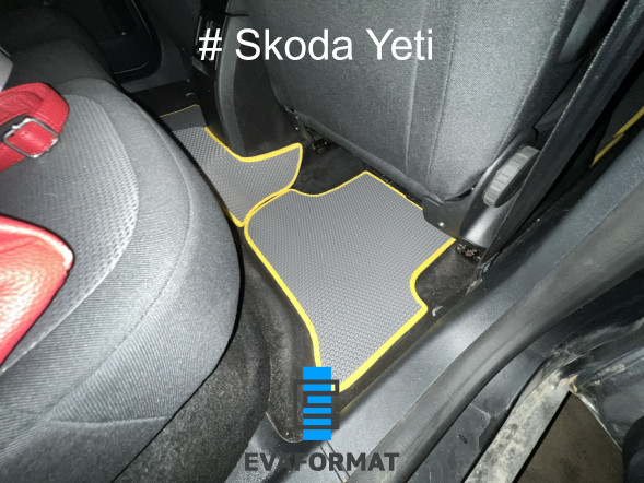 ЕВА коврики для SKODA YETI (2009-2018) комплект в салон, 5 шт 