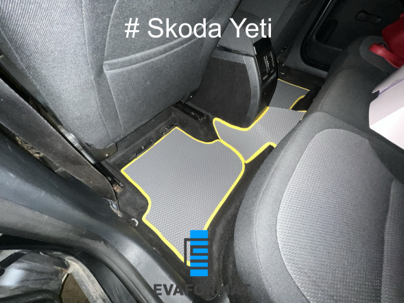 ЕВА коврики для SKODA YETI (2009-2018) комплект в салон, 5 шт 