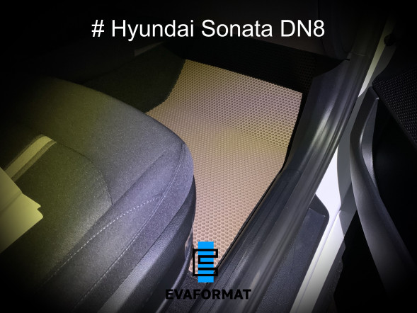 EVA коврики для HYUNDAI SONATA DN8 (2020-2023) передние, 2 шт 
