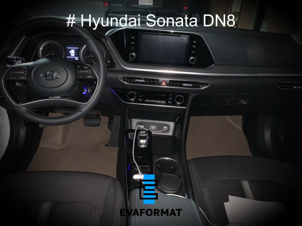 EVA коврики для HYUNDAI SONATA DN8 (2020-2023) передние, 2 шт 