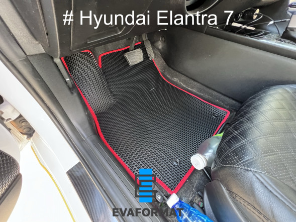 EVA коврик для HYUNDAI ELANTRA 7 (СN7) 2020-2022 Еvaformat водительский, 1 шт 