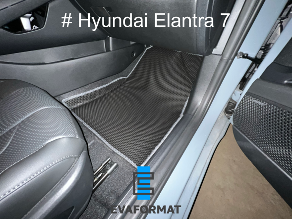 ЕВА коврики для HYUNDAI ELANTRA 7 (СN7) 2020-2022 комплект в салон, 5 шт