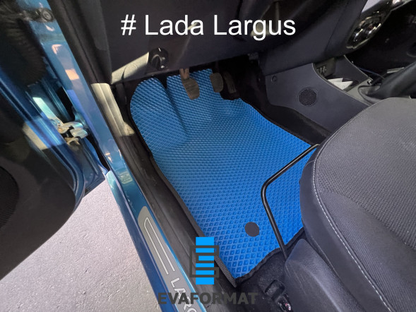  EVA коврик Еvaformat водительский, 1 шт для LADA LARGUS 1 2012-2021