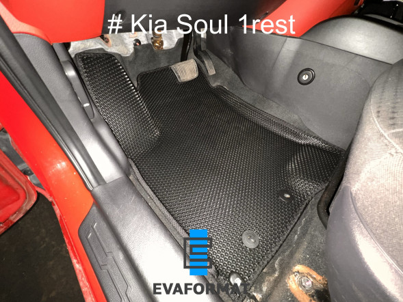 EVA коврики для KIA SOUL 1 rest (2011-2014) комплект в салон, 5 шт