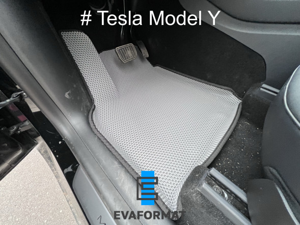ЕВА коврики для TESLA MODEL Y комплект в салон, 3 шт 