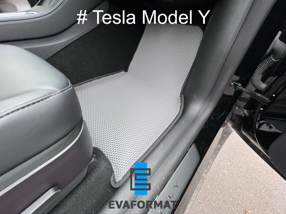 ЕВА коврики для TESLA MODEL Y комплект в салон, 3 шт 