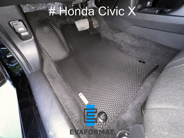 ЕВА коврики для HONDA CIVIC 10 (2015-2021) комплект в салон, 5 шт