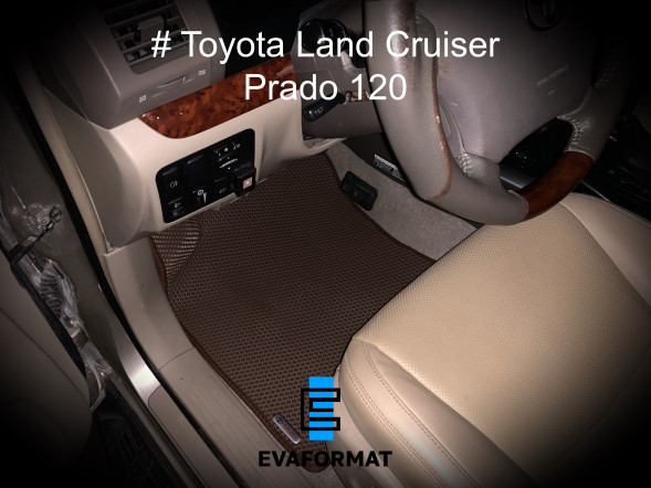 EVA коврики для TOYOTA LAND CRUISER PRADO 120 передние, 2 шт  