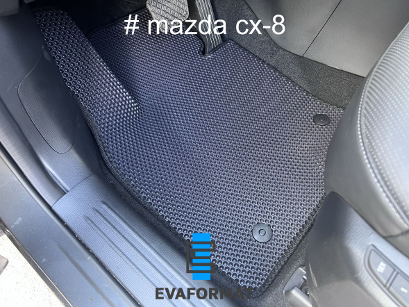 ЕВА коврики для MAZDA CX-8 (2022-2024) 1 пок. рестайлинг (ЛЕВЫЙ РУЛЬ), комплект в салон, 5 шт