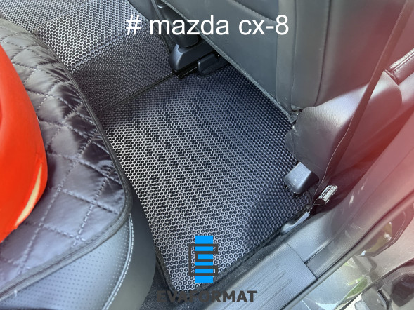 ЕВА коврики для MAZDA CX-8 (2022-2024) 1 пок. рестайлинг (ЛЕВЫЙ РУЛЬ), комплект в салон, 5 шт